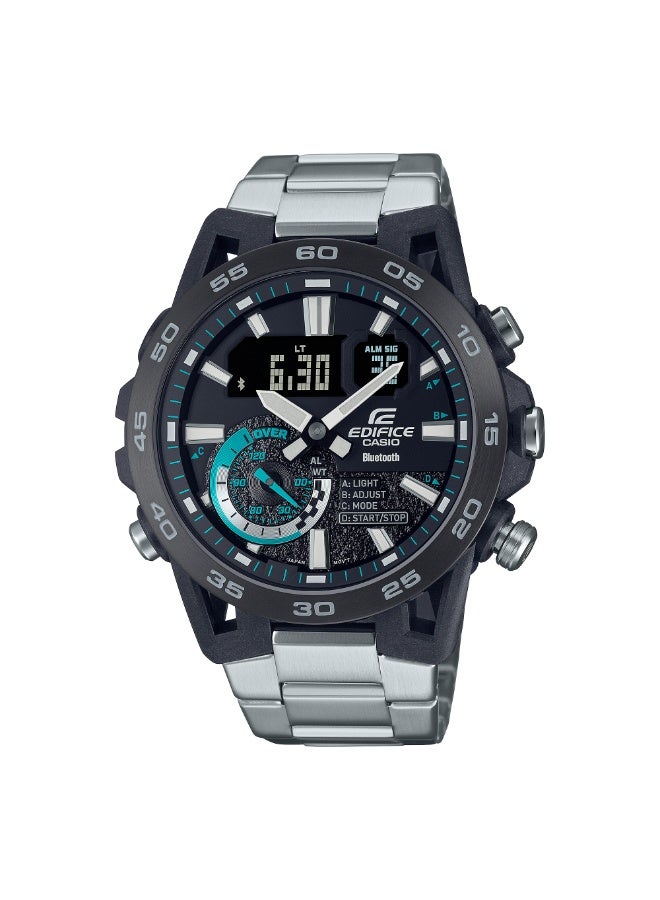 Casio Edifice Men's Analog Digital Quartz Watch ECB-40DB-1AV - 52.4 × 48 × 12.7 mm - Image 1